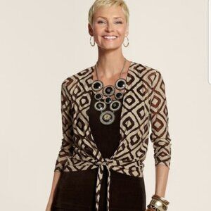 Chico's Travelers Collection Diamond Ginger Jacket S